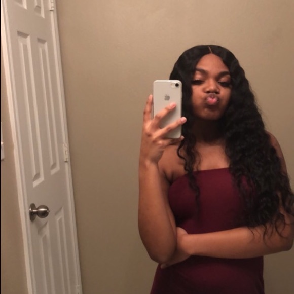 22 inch USED natural wave lace front wig